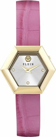 Philipp Plein LA Jungle DE Plein Horloge - Dames - Horloges - Roze - ONE Size - Leer - Accessoires