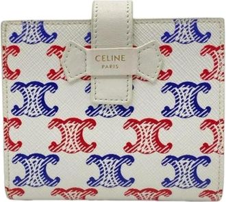 Celine Pre-owned Bi-fold Portemonnee - Dames - Vintage Accessoires - Veelkleurig - ONE Size - Leer - Vintage