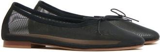 Mansur Gavriel Dream Mesh Ballerina Flat in Black at Nordstrom, Size 10.5Us