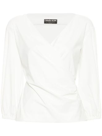La Petite Robe Di Chiara Boni Eliza blouse - Wit