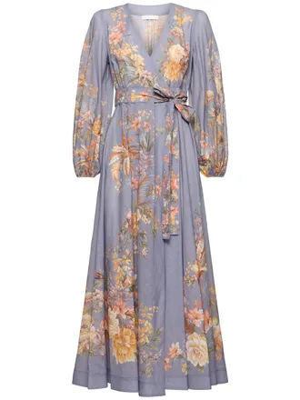 ワンピース ZIMMERMANN Woman Dress Blue 1744DRS251 BLU Zimmermann Womens Dress in Blue | Size 2 | 1744DRS251BLU