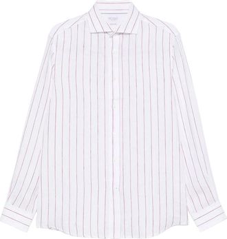 Brunello Cucinelli Striped-pattern Linen Shirt