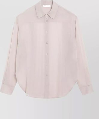 Frankie Shop long sleeve sheer tailored shirt buttoned cuffs