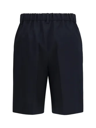 Gucci Tailored Wool Bermuda Shorts - Navy