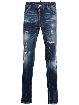 Dsquared2 mid-rise skinny jeans - men - Cotton/Spandex/Elastane/Elastomultiester/Polyester/Cotton - 56 - Blue