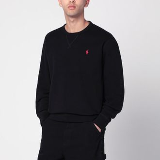 Polo Ralph Lauren Black cotton blend sweatshirt with logo