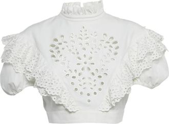 Sportmax Top con ruches - Bianco