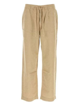 Polo Ralph Lauren linen-blend trousers - men - Cotton/Linen/Flax - S - Neutrals