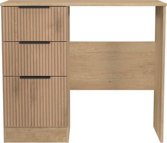 Welcome Furniture Alaska Ready Assembled Vanity in Slat Effect & Nebraska Oak - Welcome Furniture | TJ Hughes