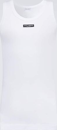 Dolce & Gabbana Logo cotton-blend top