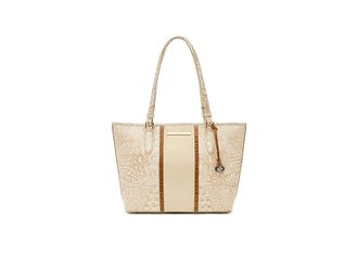 Brahmin Medium Asher Tote Handbags Ivory, Leather