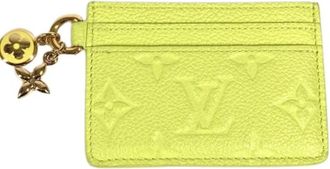 Louis Vuitton Pre-owned M13645 Business card case - Dames - Vintage Accessoires - Groen - ONE Size - Leer - Vintage