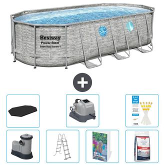 Bestway Piscina Bestway Power Steel Oval - 549x274x122 Cm - 8-piezas S649