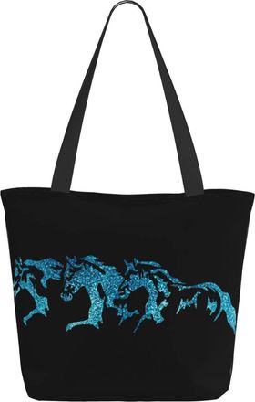 AOOEDM Sparkling Horse Ladies Shopping Bag 13x11x7in.The Perfect ValentineS Day Gift.It Is The Best ValentineS Day Gift For Mom, Daughter, Wife,Etc
