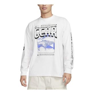 Nike ACG Graphic Long Sleeve T-Shirt Asia Sizing White FQ3730-121