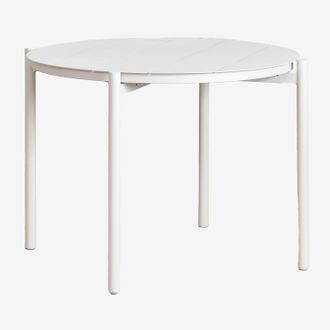 Sklum Sklum - Mesa De Comedor Redonda En Aluminio (&oslash;110 Cm) Elton