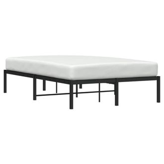 Berkfield Home Metal Bed Frame Black 120x190 cm Small Double