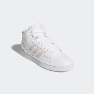 adidas Sneaker ADIDAS SPORTSWEAR RAPID COURT MID, Damen, Gr. 38,5, weiss (cloud wei&szlig;, core wei&szlig;, cloud wei&szlig;), Leder, Synthetik, Schuhe Sneaker