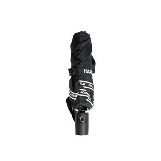 Karl Lagerfeld Ikonik SM Paraplu - Dames - Paraplus - Zwart - ONE Size - Polyester - Accessoires