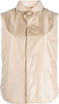 Aspesi Stijlvolle buitenkledingcollectie - Dames - Bodywarmers - Beige - 2XS - Jassen