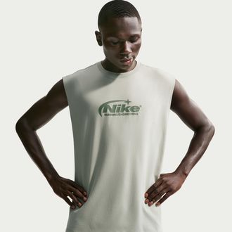 Nike Mens Dri-FIT Sleeveless Running T-Shirt in Green | IR4930-304
