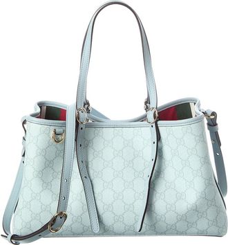 Gucci Medium Gg Supreme Canvas & Leather Tote