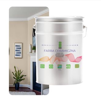 OEM Pintura Cer&aacute;mica Para Paredes, Lavable, Beige, Arena, 10 L, Resistente A Las Manchas