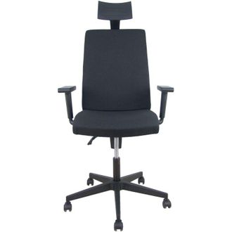 Piqueras y Crespo Silla I-line Ar&aacute;n Negro Con Brazos Regulables Con Cabecero