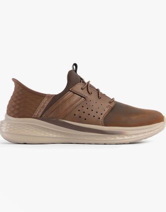 Skechers Mens Skechers 210828/CDB SLADE - ZACHARY Mens Trainers Dark Brown - Size: 10.5