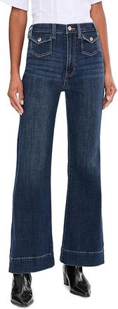 Liverpool L.A. 30 Hannah High-Rise Flare Jeans with Mini Patch Pockets Womens Jeans Moon Light : 12 30, Cotton/Denim/Elastane
