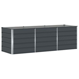 vidaXL Jardinera Antracita 240 X 80 X 75 Cm Acero Vidaxl