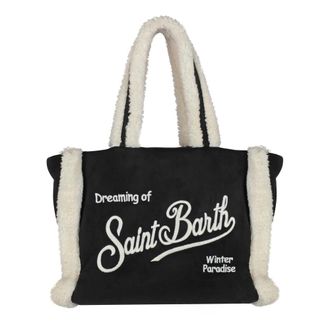 MC2 Saint Barth Tassen, Dames, Zwart, ONE Size, Wol, Borsa Colette Shearling