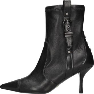 Stuart Weitzman Schoenen, Dames, Zwart, 36 1/2 EU, Leer, Maverick Bootie