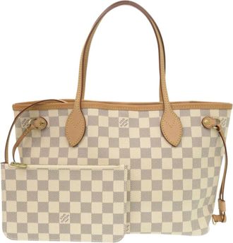 Louis Vuitton White Damier Azur Canvas Tote Bag (Pre-Owned)