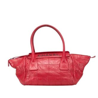 Chanel Pre-owned Quilted Lambskin Handbag - Dames - Pre-owned - Rood - Maat: ONE Size Leer