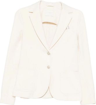 Circolo 1901 White Blazer With Pockets