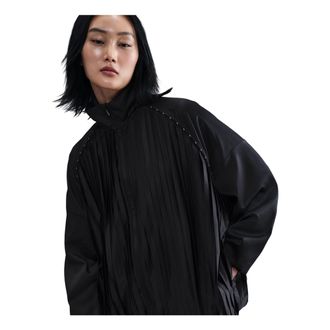 Nike (WMNS) Nike Pleated Tracksuit Jacket Asia Sizing Black HJ0518-010