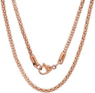 Steeltime 18k Rose Gold Plated Necklace at Nordstrom Rack, Size 22