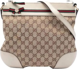 Gucci Pre-owned Mayfair Crossbody Bag - Dames - Vintage Schoudertas - Beige - ONE Size - Vintage