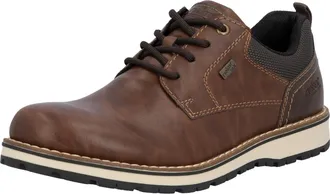 Rieker Schn&uuml;rschuh RIEKER, Herren, Gr. 40, braun (dunkelbraun), Lederimitat, Textil, Schuhe Schn&uuml;rschuh, Business Schn&uuml;rer, Halbschuh, Casual Sneaker mit Inn