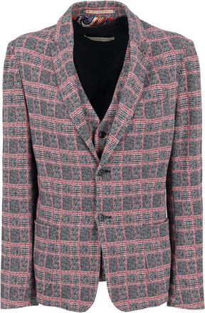 Massimo Rebecchi checked blazer (set of two) - Grey