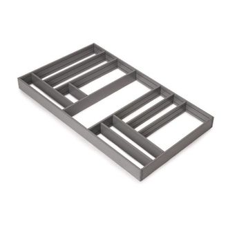 Emuca Emuca - Organizador Para Caj&oacute;n Alumount 900x500, Aluminio, Gris Antracita