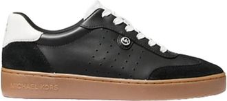 Michael Kors Sportieve Vetersneakers met Logohanger - Dames - Sneakers - Zwart - 37 1/2 EU - Leer - Schoenen