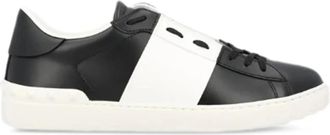 Valentino Open Sneaker - Heren - Sneakers - Zwart - 45 EU - Leer - Schoenen