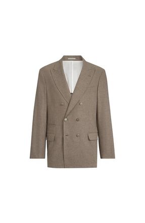 Brunello Cucinelli Uconstructed blazer in Light Brown at Nordstrom, Size 46 It