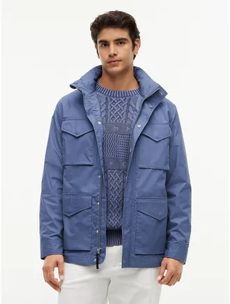 Tommy Hilfiger Mens Packable Field Jacket - Faded Indigo - XL