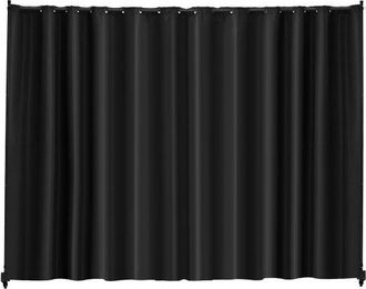 OEM Biombo, Biombo Port&aacute;til De 308,5 X 45 X 245,5 Cm Con Ruedas Y Soporte Para Cortina, Separador De Ambientes De Privacidad Independiente Para Interior, 