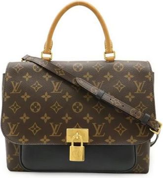 Louis Vuitton Pre-owned Monogram Marignan Handbag - Dames - Vintage Handtas - Bruin - ONE Size - Leer - Vintage