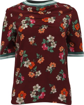 Maje Liatis Top in Floral Print Viscose