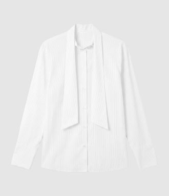 Jeanne Vouland Chemise Rolan Ray&eacute;e, Col Foulard